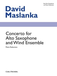 Concerto for Alto Sax and Wind Ensemble Alto Sax and Piano Reduction cover Thumbnail